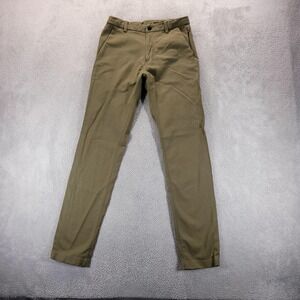 Lululemon Pants Mens 30x32 Green Slim Chino Travel Office Work Casual Career
